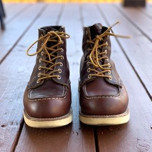 RED WING Moc Toe Boot 6-Inch 8138 Size 9D